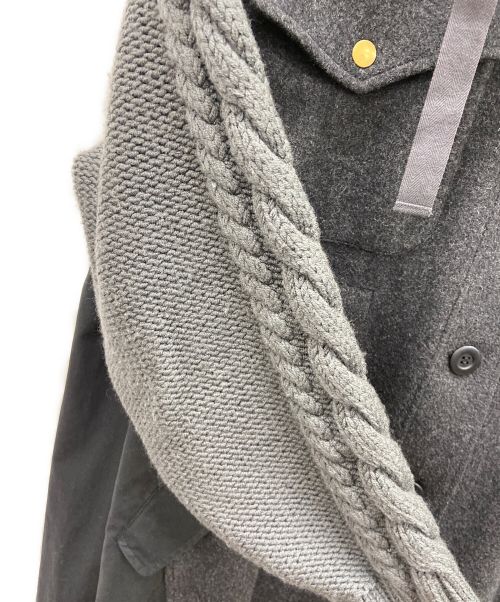 STUMBLY（スタンブリ―）STUMBLY (スタンブリ―) コート ブラック×グレー サイズ:38の古着・服飾アイテム