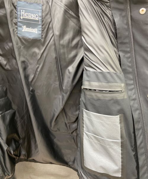 HERNO（ヘルノ）HERNO (ヘルノ) ダウンライナー付ジャケット ブラック サイズ:44の古着・服飾アイテム