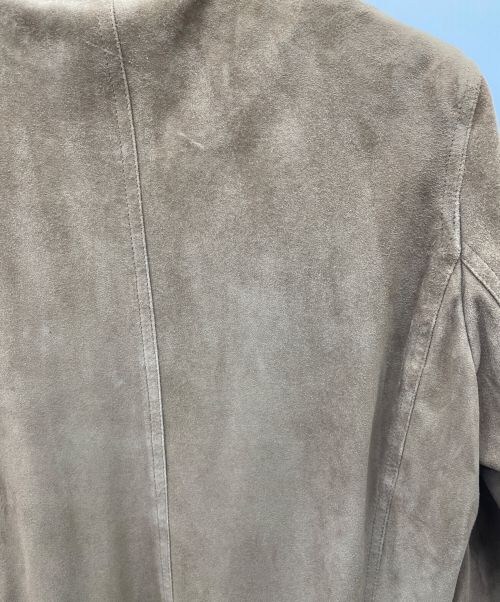 EMMETI（エンメティ）EMMETI (エンメティ) ゴートスキンシングルライダースジャケット ブラウン サイズ:SIZE４４の古着・服飾アイテム