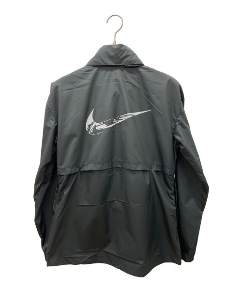 NIKE（ナイキ）NIKE (ナイキ) スウッシュ HBR ファスト フルジップウインド ジャケット ブラック サイズ:Mの古着・服飾アイテム