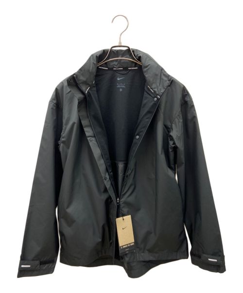 NIKE（ナイキ）NIKE (ナイキ) スウッシュ HBR ファスト フルジップウインド ジャケット ブラック サイズ:Mの古着・服飾アイテム