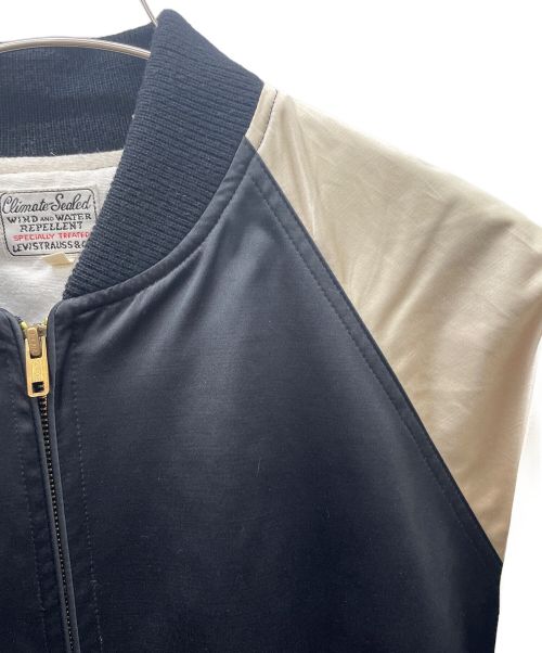 LEVI'S VINTAGE CLOTHING（リーバイス ビンテージ クロージング）LEVI'S VINTAGE CLOTHING (リーバイス ビンテージ クロージング) ボンバージャケット ブラック×ベージュ サイズ:Mの古着・服飾アイテム