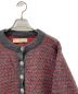 L.L.Bean (エルエルビーン) ニットカーディガン グレー×レッド サイズ:M：7000円