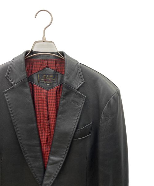 FLAT HEAD（フラット ヘッド）FLAT HEAD (フラット ヘッド) レザーテーラードジャケット ブラック サイズ:40の古着・服飾アイテム