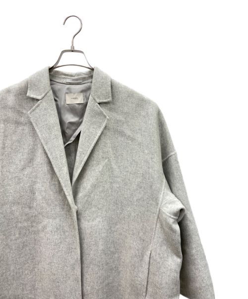 LE PHIL（ル フィル）LE PHIL (ル フィル) ソフトウールビーバーコート グレー サイズ:1の古着・服飾アイテム