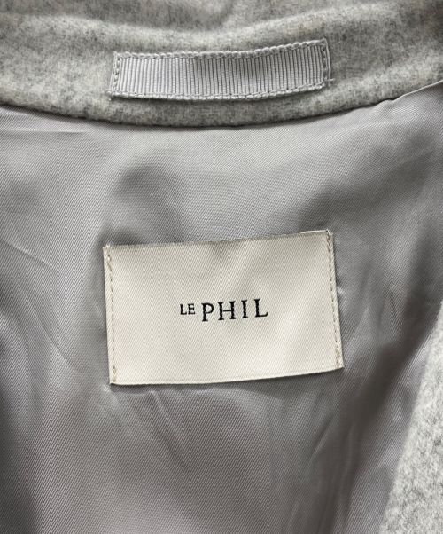 LE PHIL（ル フィル）LE PHIL (ル フィル) ソフトウールビーバーコート グレー サイズ:1の古着・服飾アイテム