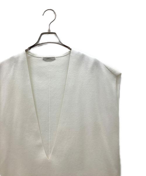 LE PHIL（ル フィル）LE PHIL (ル フィル) Vネックニットジレ ホワイト サイズ:FREEの古着・服飾アイテム