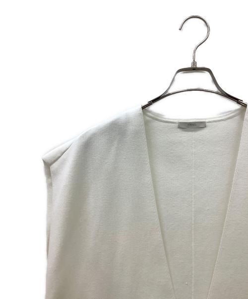 LE PHIL（ル フィル）LE PHIL (ル フィル) Vネックニットジレ ホワイト サイズ:FREEの古着・服飾アイテム
