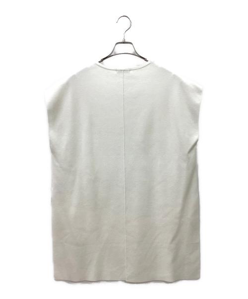 LE PHIL（ル フィル）LE PHIL (ル フィル) Vネックニットジレ ホワイト サイズ:FREEの古着・服飾アイテム
