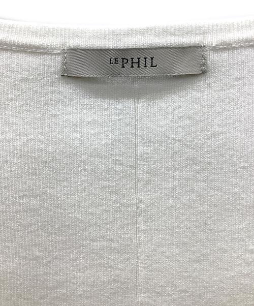 LE PHIL（ル フィル）LE PHIL (ル フィル) Vネックニットジレ ホワイト サイズ:FREEの古着・服飾アイテム