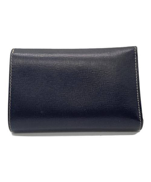 Whitehouse Cox（ホワイトハウスコックス）Whitehouse Cox (ホワイトハウスコックス) 2つ折り財布 ネイビー×ベージュの古着・服飾アイテム