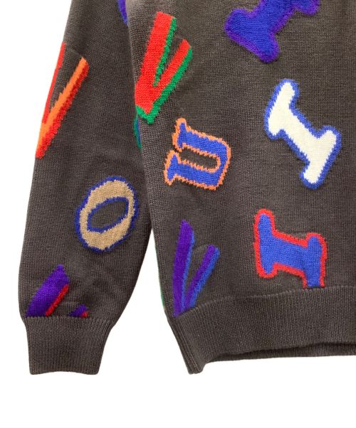 LOUIS VUITTON（ルイ ヴィトン）LOUIS VUITTON (ルイ ヴィトン) NBAレタークルーネック グレー サイズ:XSの古着・服飾アイテム