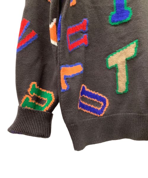 LOUIS VUITTON（ルイ ヴィトン）LOUIS VUITTON (ルイ ヴィトン) NBAレタークルーネック グレー サイズ:XSの古着・服飾アイテム