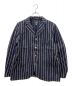 Dry Bones（ドライボーンズ）の古着「ストライプジャケット」｜ネイビー×アイボリー