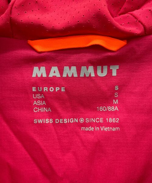 MAMMUT（マムート）MAMMUT (マムート) Rime Light IN Flex Hooded Jacket ピンク サイズ:Sの古着・服飾アイテム