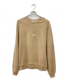 MSGM（エムエスジーエム）の古着「クルーネックスウェット」｜ブラウン