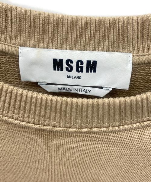 MSGM（エムエスジーエム）MSGM (エムエスジーエム) クルーネックスウェット ブラウン サイズ:Mの古着・服飾アイテム