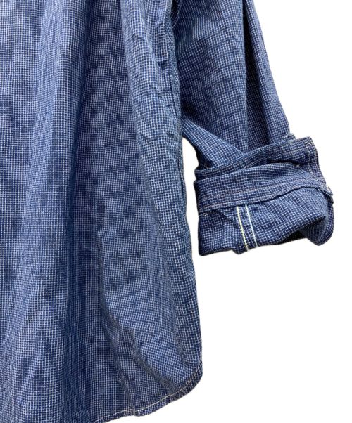 POST O'ALLS（ポストオーバーオールズ）POST O'ALLS (ポストオーバーオールズ) ポロシャツ ブルー サイズ:Lの古着・服飾アイテム