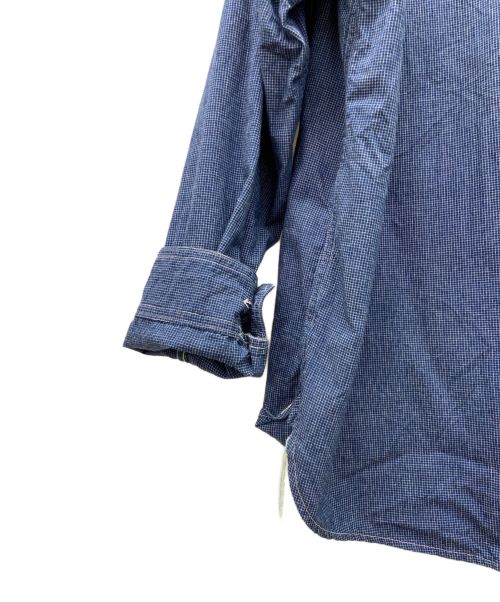 POST O'ALLS（ポストオーバーオールズ）POST O'ALLS (ポストオーバーオールズ) ポロシャツ ブルー サイズ:Lの古着・服飾アイテム