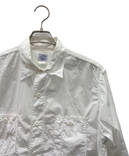 POST O'ALLS（ポストオーバーオールズ）POST O'ALLS (ポストオーバーオールズ) 長袖シャツ ホワイト サイズ:Mの古着・服飾アイテム
