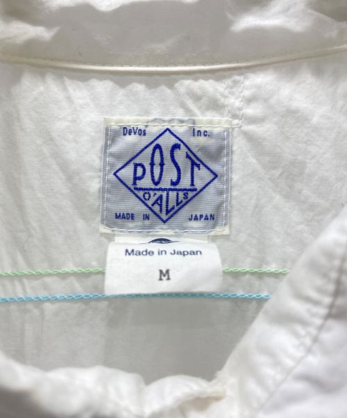 POST O'ALLS（ポストオーバーオールズ）POST O'ALLS (ポストオーバーオールズ) 長袖シャツ ホワイト サイズ:Mの古着・服飾アイテム
