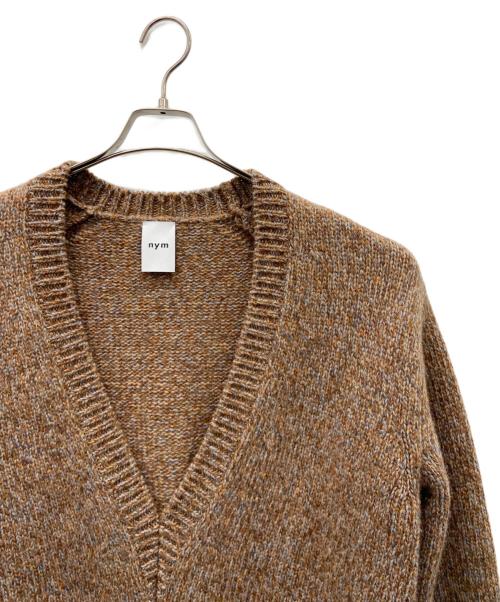 Nym（二ム）Nym (二ム) Vネックニット ブラウン サイズ:Mの古着・服飾アイテム
