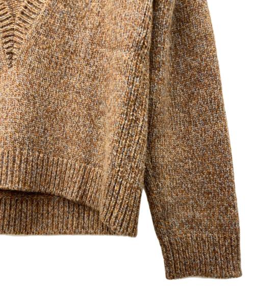 Nym（二ム）Nym (二ム) Vネックニット ブラウン サイズ:Mの古着・服飾アイテム
