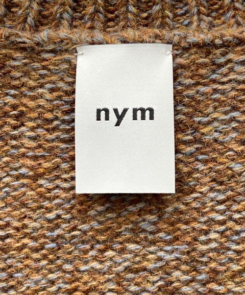 Nym（二ム）Nym (二ム) Vネックニット ブラウン サイズ:Mの古着・服飾アイテム