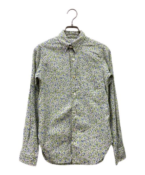 Engineered Garments（エンジニアドガーメンツ）Engineered Garments (エンジニアードガーメンツ) 花柄シャツ ホワイト×グリーンの古着・服飾アイテム