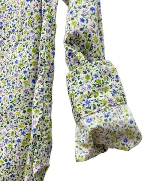 Engineered Garments（エンジニアドガーメンツ）Engineered Garments (エンジニアードガーメンツ) 花柄シャツ ホワイト×グリーンの古着・服飾アイテム