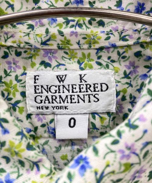 Engineered Garments（エンジニアドガーメンツ）Engineered Garments (エンジニアードガーメンツ) 花柄シャツ ホワイト×グリーンの古着・服飾アイテム