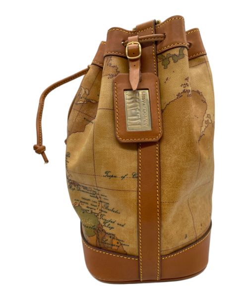 PRIMA CLASSE（プリマクラッセ）PRIMA CLASSE (プリマクラッセ) 巾着ショルダーバッグ ブラウンの古着・服飾アイテム