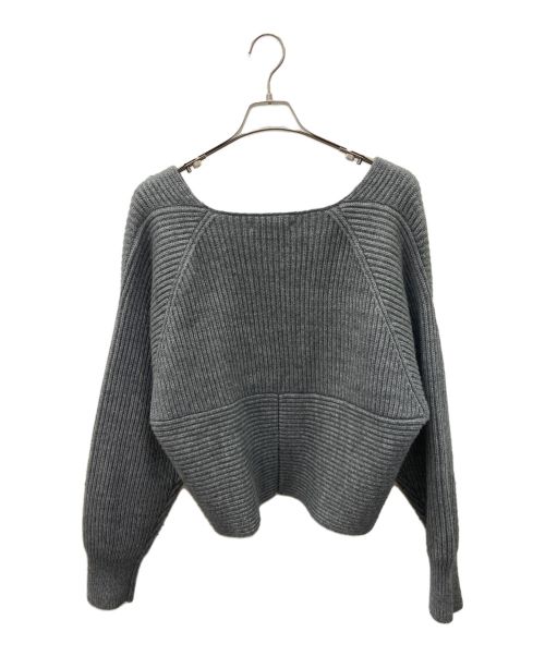 UN3D.（アンスリード）UN3D. (アンスリード) Vネックニット グレー サイズ:FREEの古着・服飾アイテム