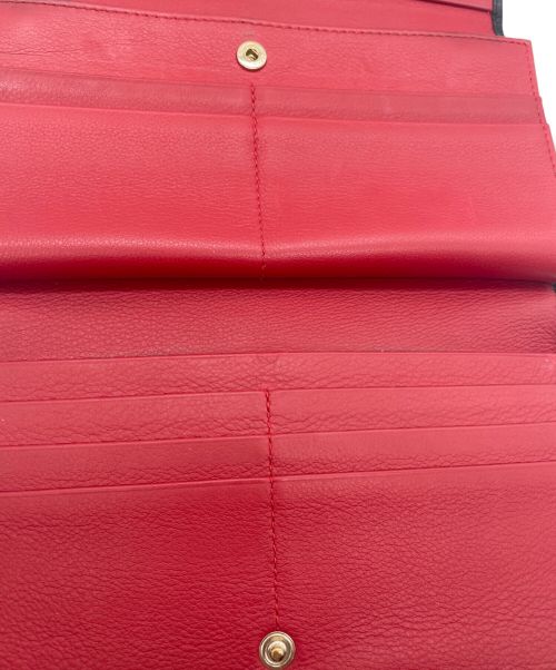 Salvatore Ferragamo（サルヴァトーレ フェラガモ）Salvatore Ferragamo (サルヴァトーレ フェラガモ) 長財布 ブラック×レッドの古着・服飾アイテム