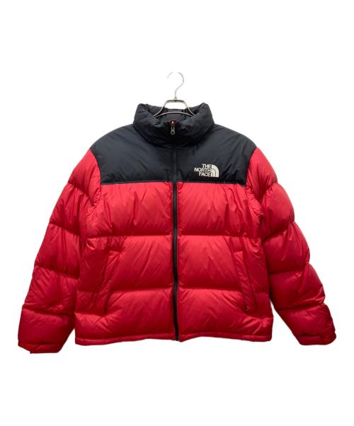 THE NORTH FACE（ザ ノース フェイス）THE NORTH FACE (ザ ノース フェイス) ダウンジャケット レッド×ブラック サイズ:Lの古着・服飾アイテム