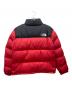 中古・古着 THE NORTH FACE (ザ ノース フェイス) ダウンジャケット レッド×ブラック サイズ:L：22000円