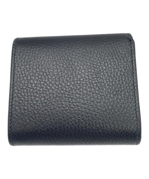 GUCCI（グッチ）GUCCI (グッチ) 2つ折り財布 ブラック×ピンクの古着・服飾アイテム