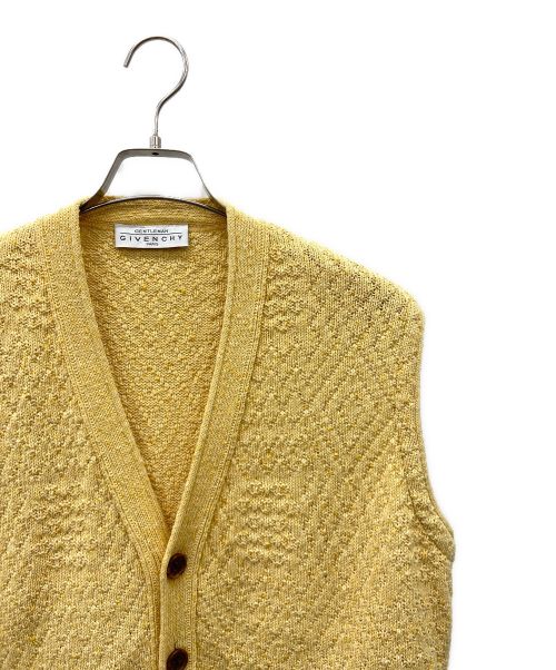 GIVENCHY（ジバンシィ）GIVENCHY (ジバンシィ) ニットベスト イエロー サイズ:Mの古着・服飾アイテム