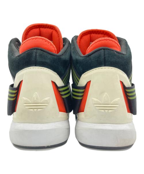adidas（アディダス）adidas (アディダス) ハイカットスニーカー ブラック×グリーン×オレンジ サイズ:26.5の古着・服飾アイテム