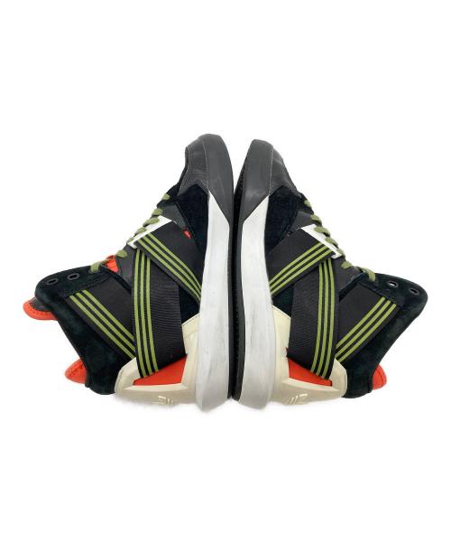 adidas（アディダス）adidas (アディダス) ハイカットスニーカー ブラック×グリーン×オレンジ サイズ:26.5の古着・服飾アイテム