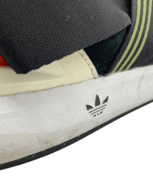 adidas（アディダス）adidas (アディダス) ハイカットスニーカー ブラック×グリーン×オレンジ サイズ:26.5の古着・服飾アイテム