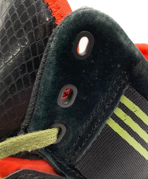 adidas（アディダス）adidas (アディダス) ハイカットスニーカー ブラック×グリーン×オレンジ サイズ:26.5の古着・服飾アイテム