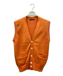 Christian Dior Sports（クリスチャン ディオールスポーツ）の古着「ニットベスト」｜オレンジ