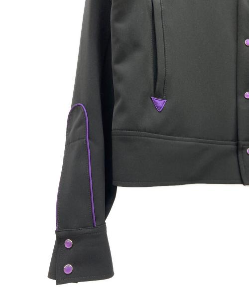 Needles（ニードルズ）Needles (ニードルズ) パイピング カウボーイ ジャケット ブラック×パープル サイズ:Sの古着・服飾アイテム