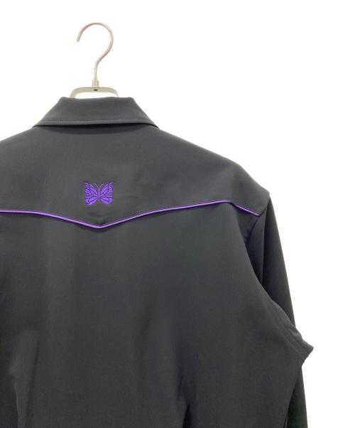 Needles（ニードルズ）Needles (ニードルズ) パイピング カウボーイ ジャケット ブラック×パープル サイズ:Sの古着・服飾アイテム