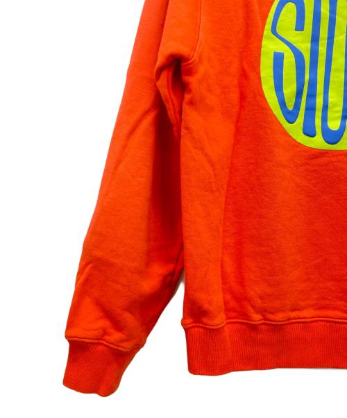 stussy（ステューシー）stussy (ステューシー) クルーネックスウェット オレンジ サイズ:Sの古着・服飾アイテム