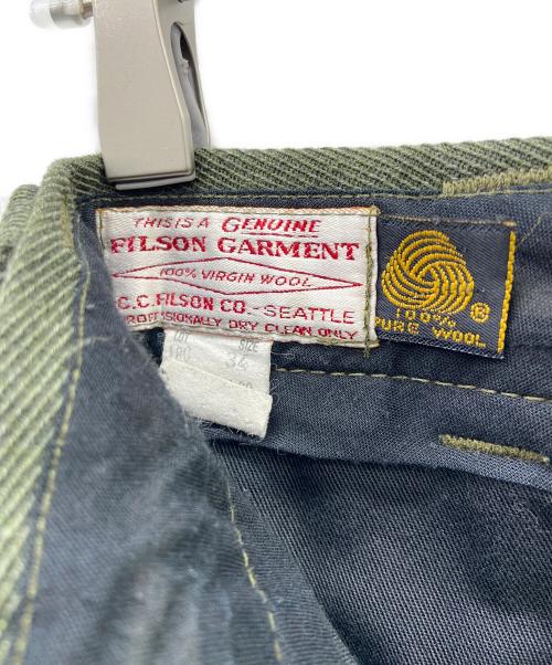 FILSON GARMENT（フィルソン ガーメント）FILSON GARMENT (フィルソン ガーメント) ウールパンツ グリーン サイズ:W34の古着・服飾アイテム