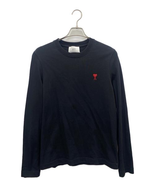 ami（アミ）ami (アミ) クルーネックカットソー ブラック サイズ:不明の古着・服飾アイテム