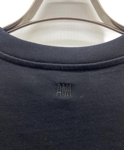 ami（アミ）ami (アミ) クルーネックカットソー ブラック サイズ:不明の古着・服飾アイテム