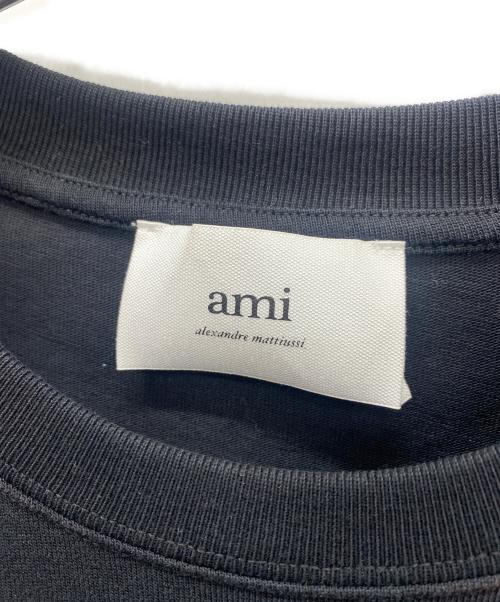 ami（アミ）ami (アミ) クルーネックカットソー ブラック サイズ:不明の古着・服飾アイテム